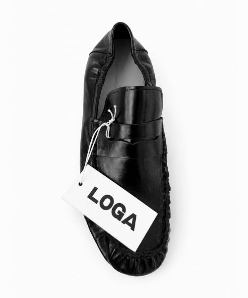 UNIFORM PLEATS BANDING LOAFER BLACK
