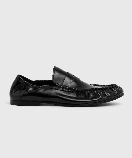UNIFORM PLEATS BANDING LOAFER BLACK