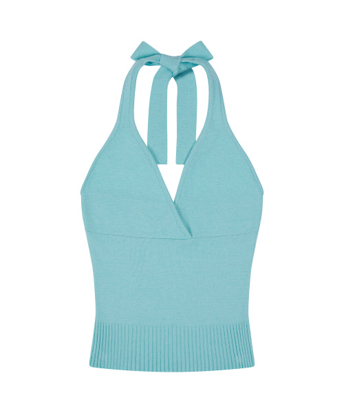 LARTIGENT L24 KNIT HALTER TOP - 4 COLORS MINT