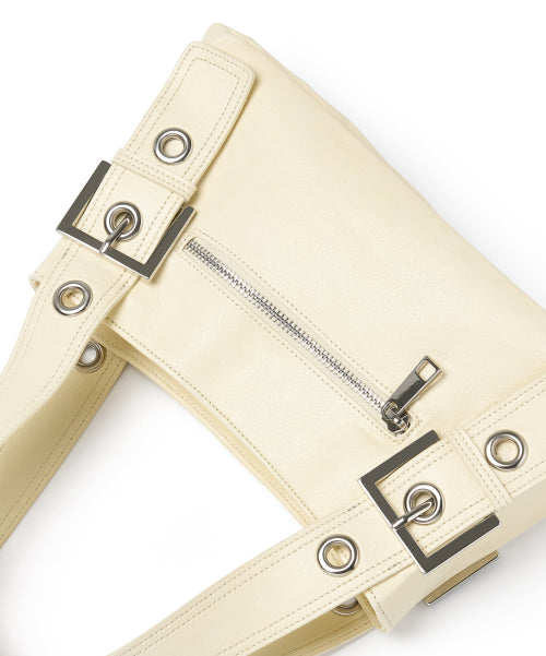 EYELET MINI BAG - 4 COLORS YELLOW
