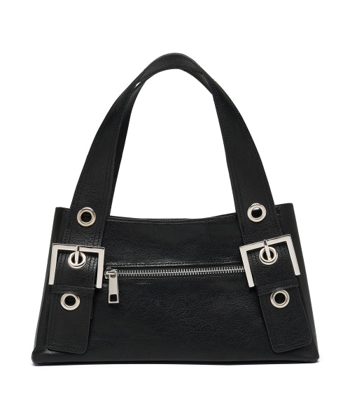 EYELET MINI BAG - 4 COLORS BLACK