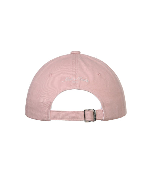 NICOLE LETTERING BALL CAP #徐睿知同款! - 9 COLORS PINK