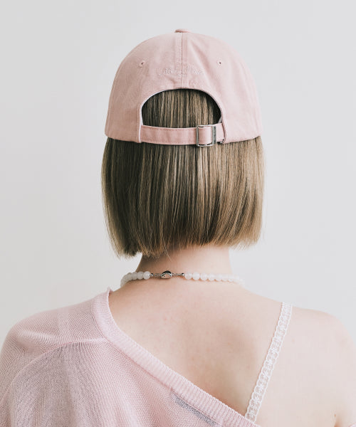 NICOLE LETTERING BALL CAP #徐睿知同款! - 9 COLORS PINK