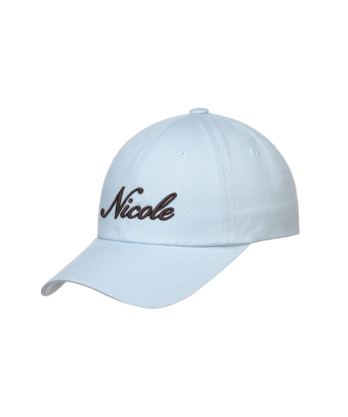 NICOLE LETTERING BALL CAP #徐睿知同款! - 9 COLORS BROWN