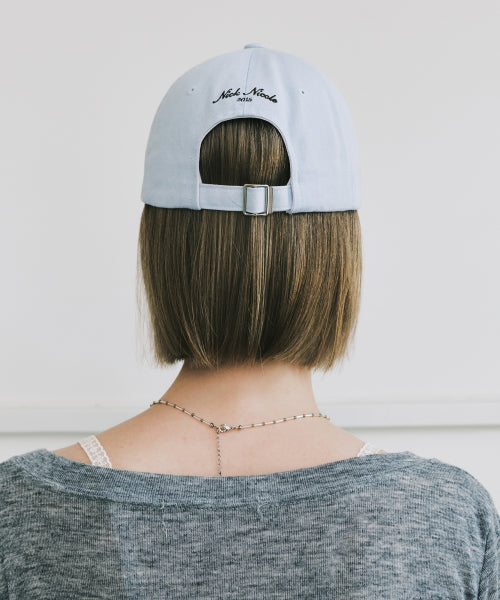 NICOLE LETTERING BALL CAP #徐睿知同款! - 9 COLORS BROWN