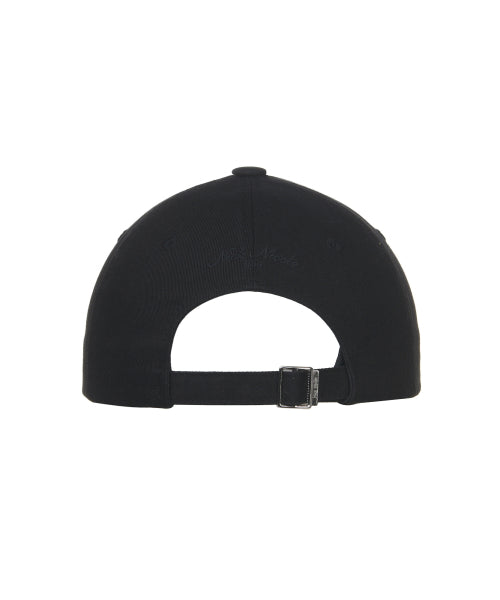 NICOLE LETTERING BALL CAP #徐睿知同款! - 9 COLORS BLACK