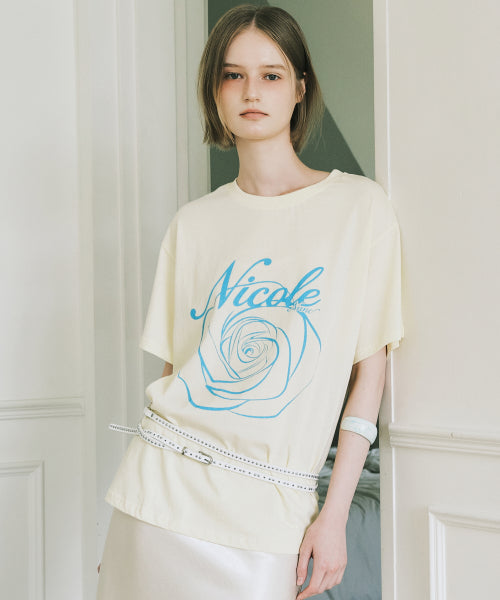 NICOLE ROSE SLEEVE TOP #徐睿知同款! - 11 COLORS BLUE