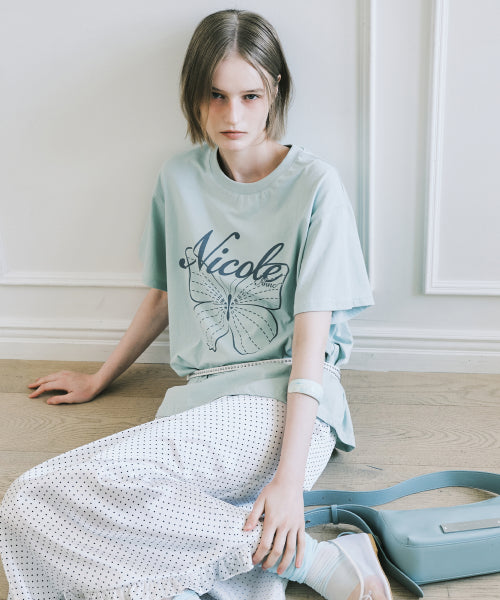 NICOLE BUTTERFLY SLEEVE TOP #徐睿知同款! - 13 COLORS GREY