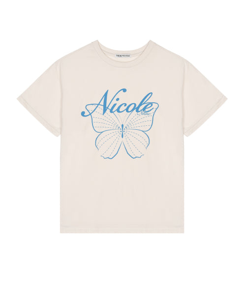 NICOLE BUTTERFLY SLEEVE TOP #徐睿知同款! - 13 COLORS BLUE