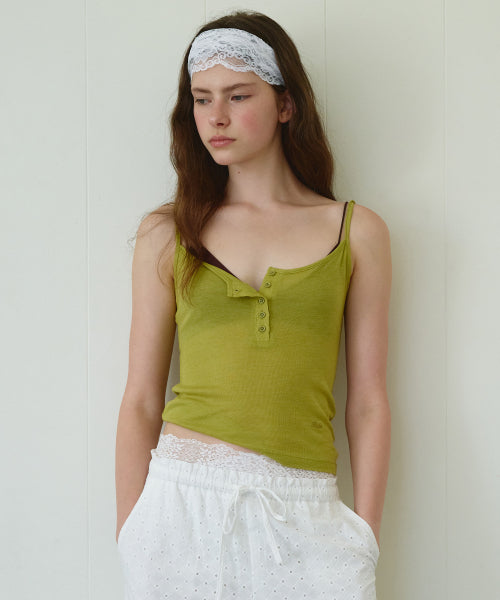 BUTTON SLEEVELESS - 4 COLORS OLIVE