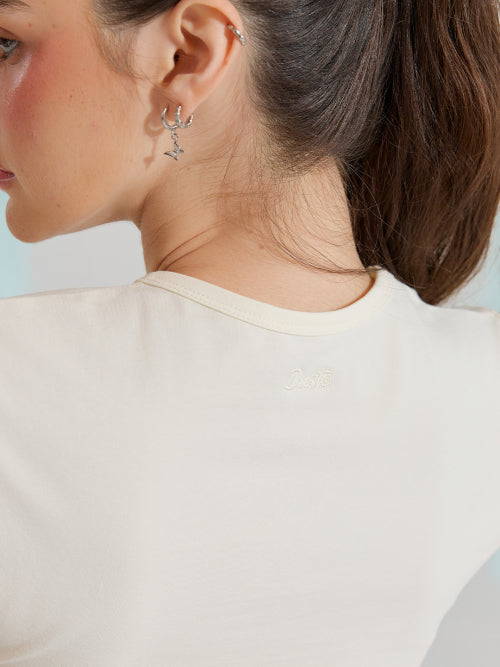 TEE T-SHIRT - 3 COLORS IVORY