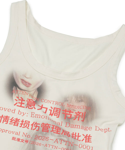 GRAILZ ADHD MEDICINE SLEEVELESS - 3 COLORS CREAM