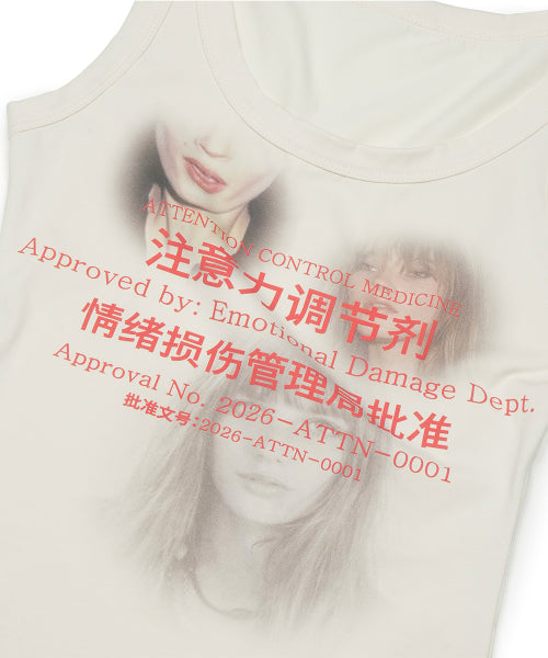 GRAILZ ADHD MEDICINE SLEEVELESS - 3 COLORS CREAM