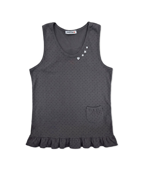 SLEEVELESS - 2 COLORS CHARCOAL