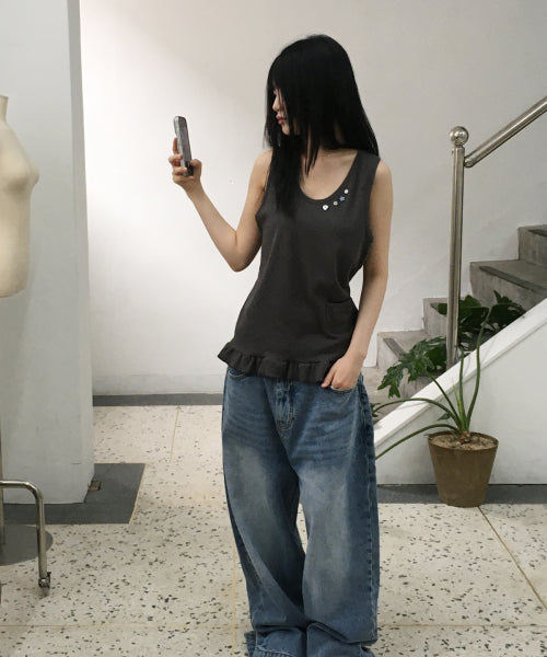 SLEEVELESS - 2 COLORS CHARCOAL