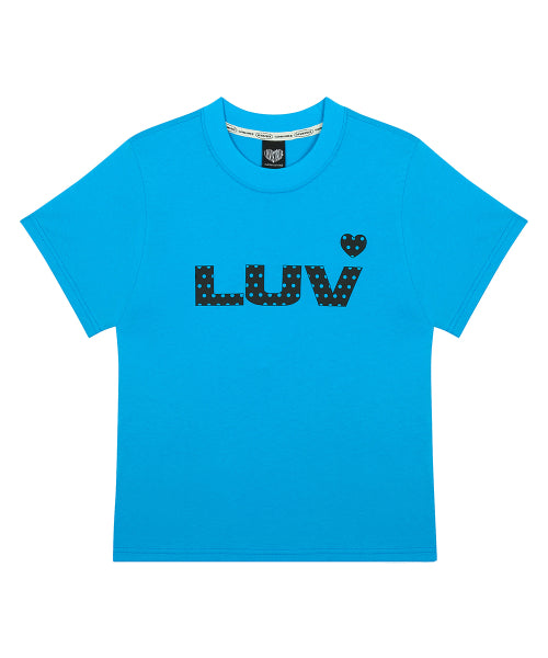 SY LUV DOT TEE - 3 COLORS BLUE