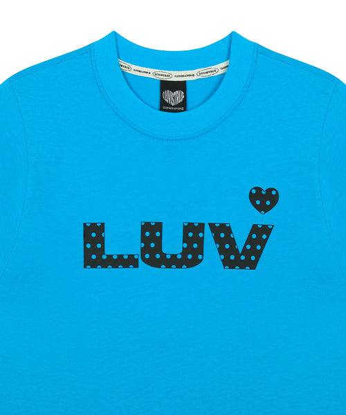 SY LUV DOT TEE - 3 COLORS BLUE