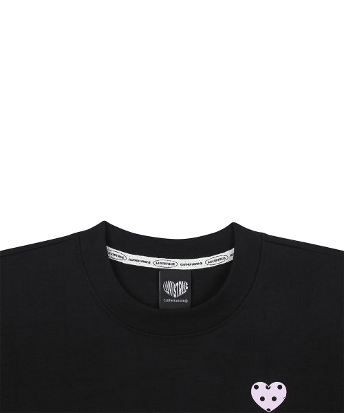 SY LUV DOT TEE - 3 COLORS BLACK