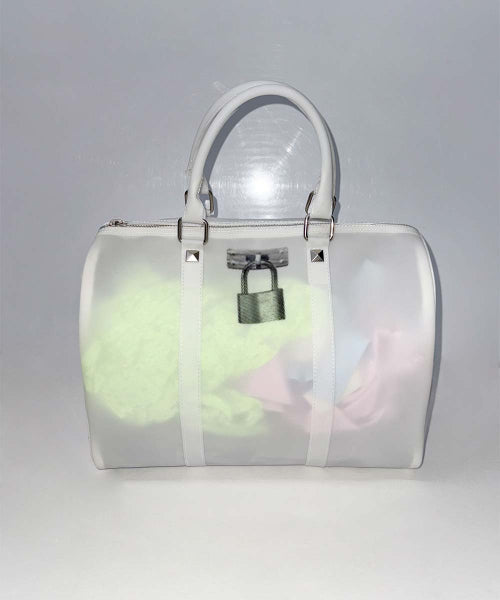 JELLY BOSTON BAG - 3 COLORS WHITE