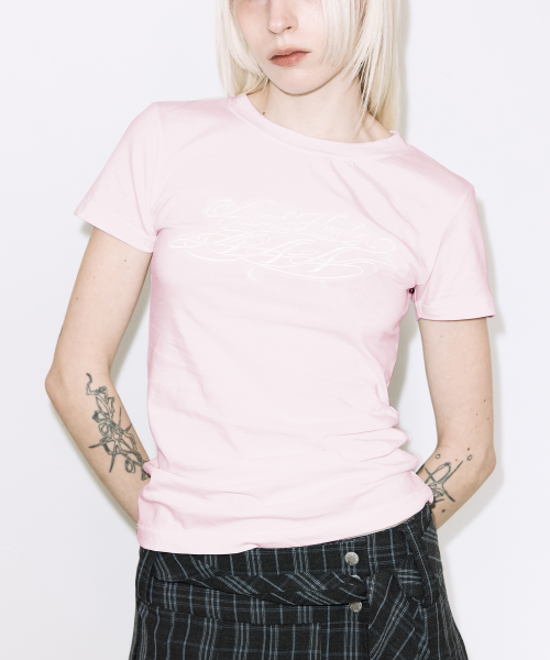 BACK CROSS TEE - 5 COLORS PINK