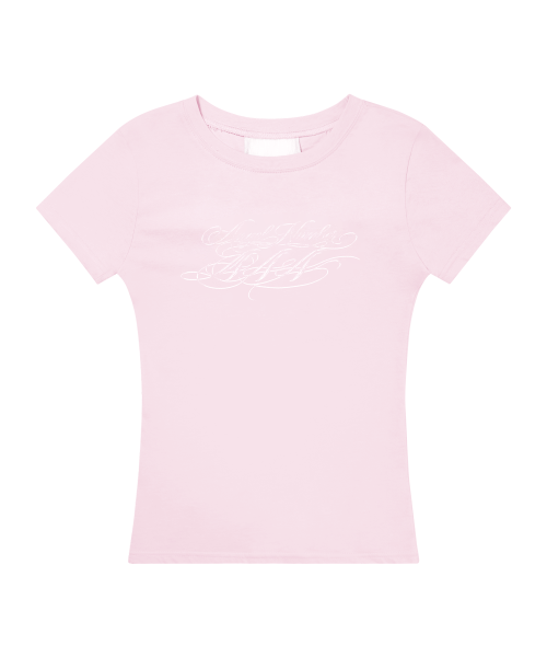 BACK CROSS TEE - 5 COLORS PINK