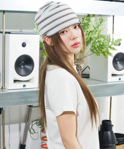 NN LABEL STRIPE BEANIE - 9 COLORS MINT