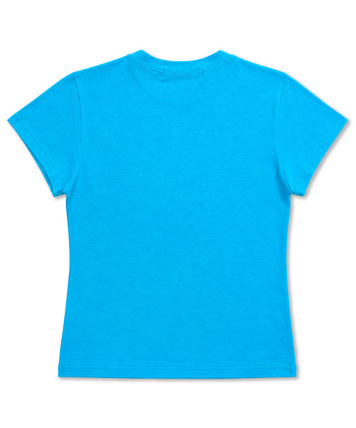 HORSE GRAPHIC PASTEL SLIM T-SHIRT - 3 COLORS BLUE
