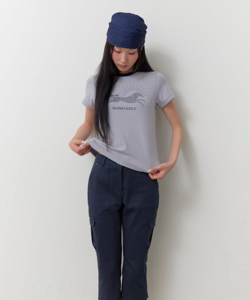 HORSE PRINT T-SHIRT - 2 COLORS