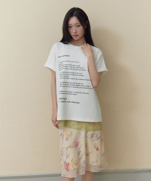 SUNKISSED LETTERING PRINT T-SHIRT - 2 COLORS