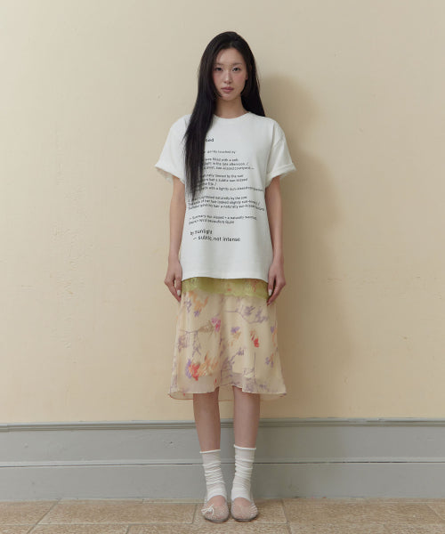 SUNKISSED LETTERING PRINT T-SHIRT - 2 COLORS