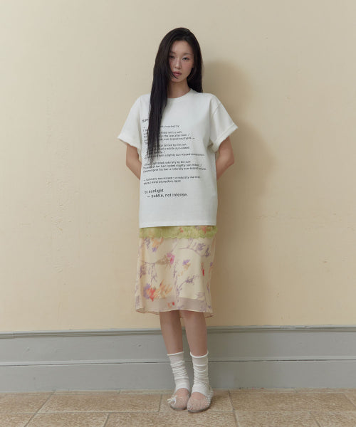 SUNKISSED LETTERING PRINT T-SHIRT - 2 COLORS