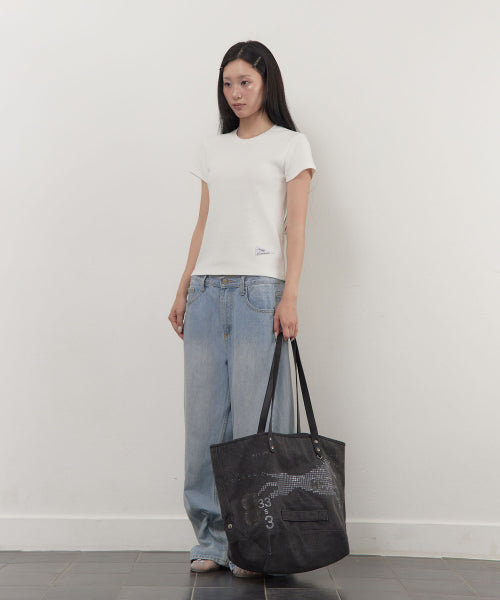 HORSE PRINT COTTON BAG - 2 COLORS