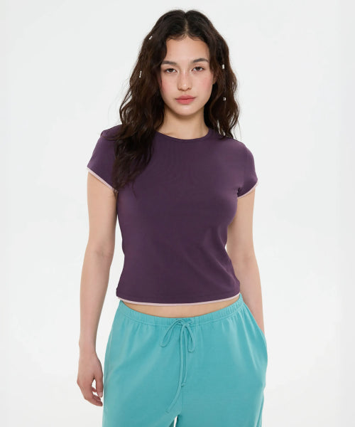 ALL DAY SLIM FIT LAYERED TOP - 9 COLORS AS SHOWN