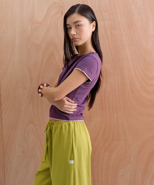 ALL DAY SLIM FIT LAYERED TOP - 9 COLORS AS SHOWN