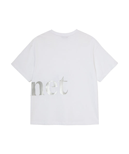 SILVER LOGO T SHIRT - 4 COLORS WHITE