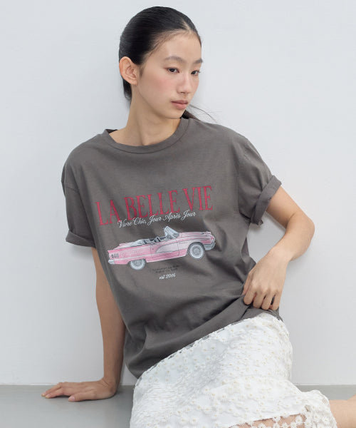 GRAPHIC LOOSE FIT SHORT SLEEVE TEE - 3 COLORS