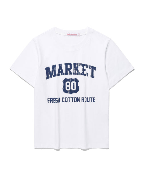 MARKET COLLEGE T-SHIRT - 4 COLORS WHITE