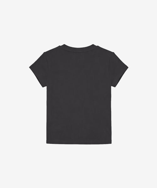 GLITTER FLOW TEE - 7 COLORS CHARCOAL