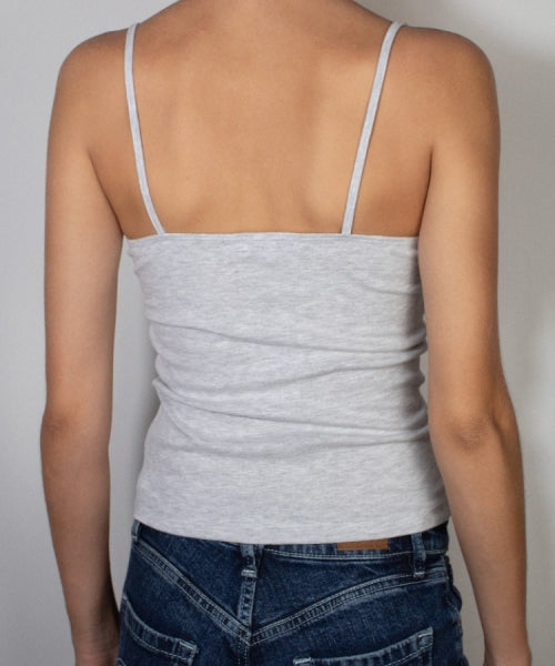 SUBDUED BEADS V-NECK TOP - 2 COLORS GREY