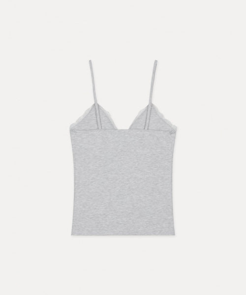 SUBDUED BEADS V-NECK TOP - 2 COLORS GREY