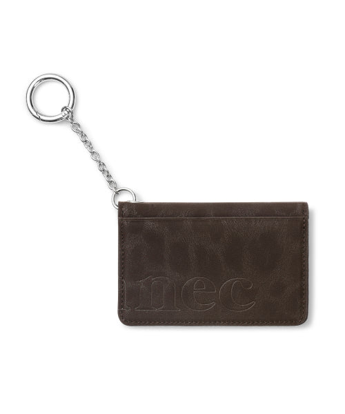 SOFT CARD KEYRING LEOPARD - 2 COLORS BROWN