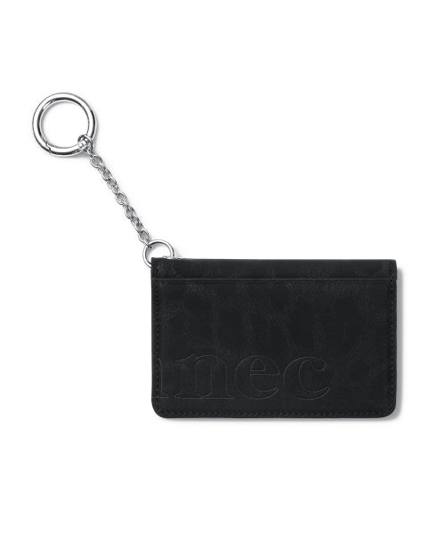 SOFT CARD KEYRING LEOPARD - 2 COLORS BLACK