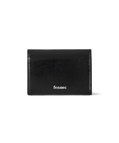HEARTY ZIP FLAP WALLET BLACK