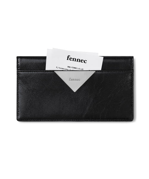 TRIANGLE SLIM WALLET BLACK