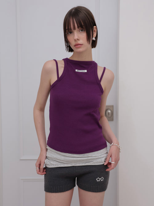 MEENDERI CURVE STRAP SLEEVELESS - 4 COLORS PURPLE