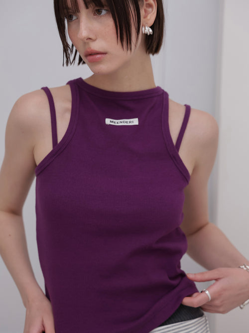 MEENDERI CURVE STRAP SLEEVELESS - 4 COLORS PURPLE