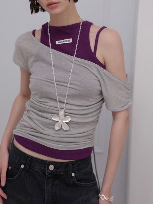 MEENDERI CURVE STRAP SLEEVELESS - 4 COLORS PURPLE
