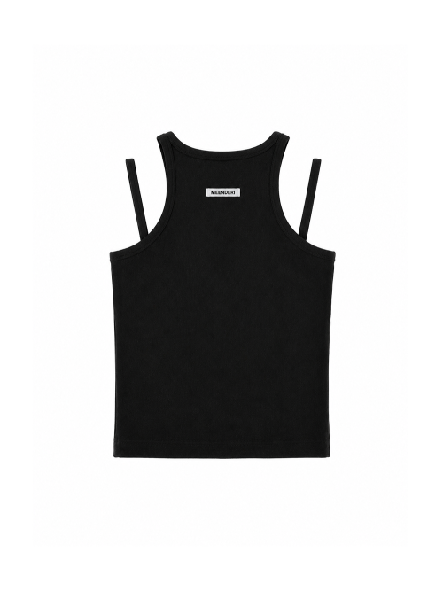 MEENDERI CURVE STRAP SLEEVELESS - 4 COLORS BLACK