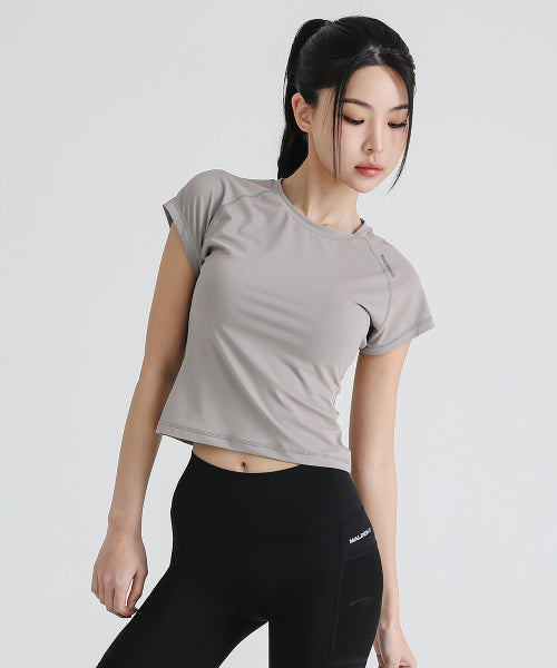 WOMEN GHOST WET RUNNING SHORT SLEEVE - 3 COLORS BROWN