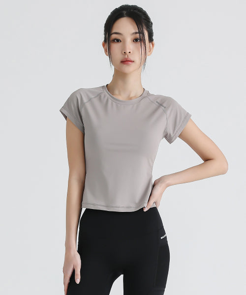 WOMEN GHOST WET RUNNING SHORT SLEEVE - 3 COLORS BROWN